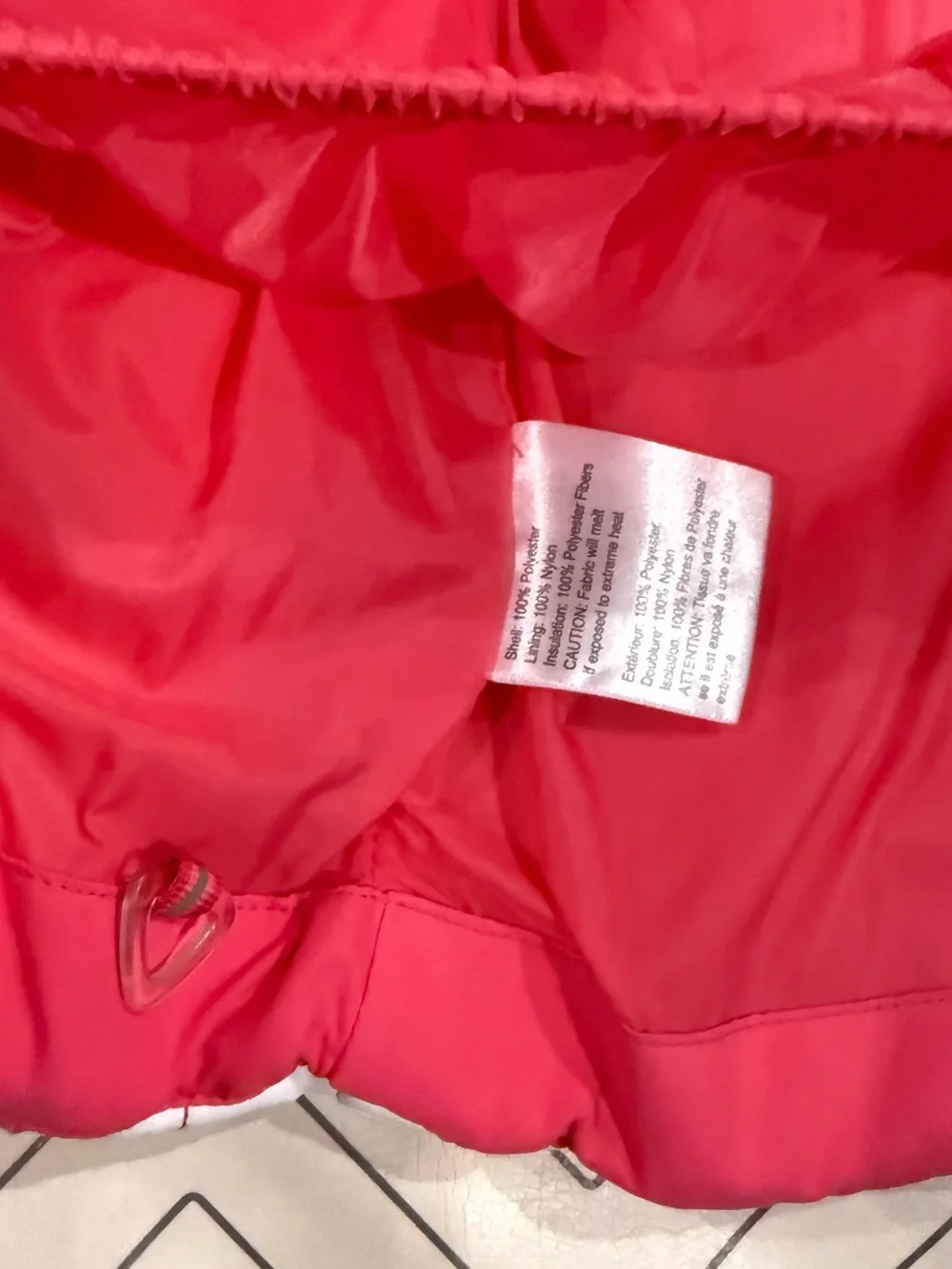 Obermeyer Pink and White Ski Puffer Jacket